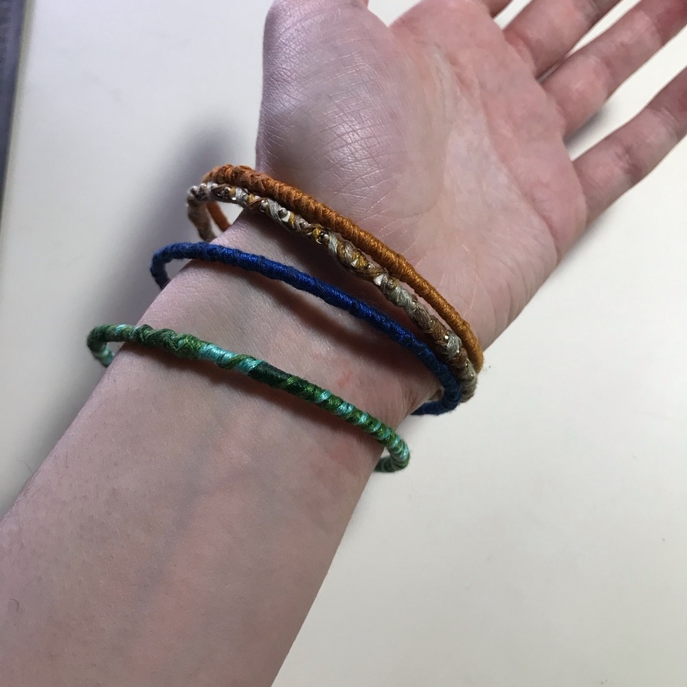 Textile Covered Bracelets - Picture 2 of 5